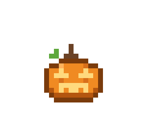 The glowing pumpkin pet